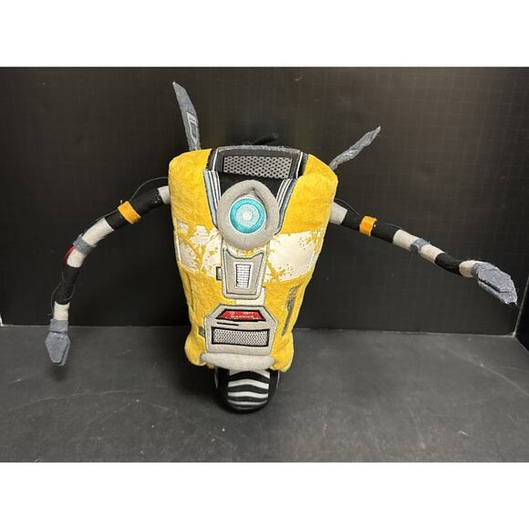 Borderlands 2 Claptrap Plush Figure CL4P-TP Yellow Robot Glitch Gearbox Sound - Picture 1 of 8